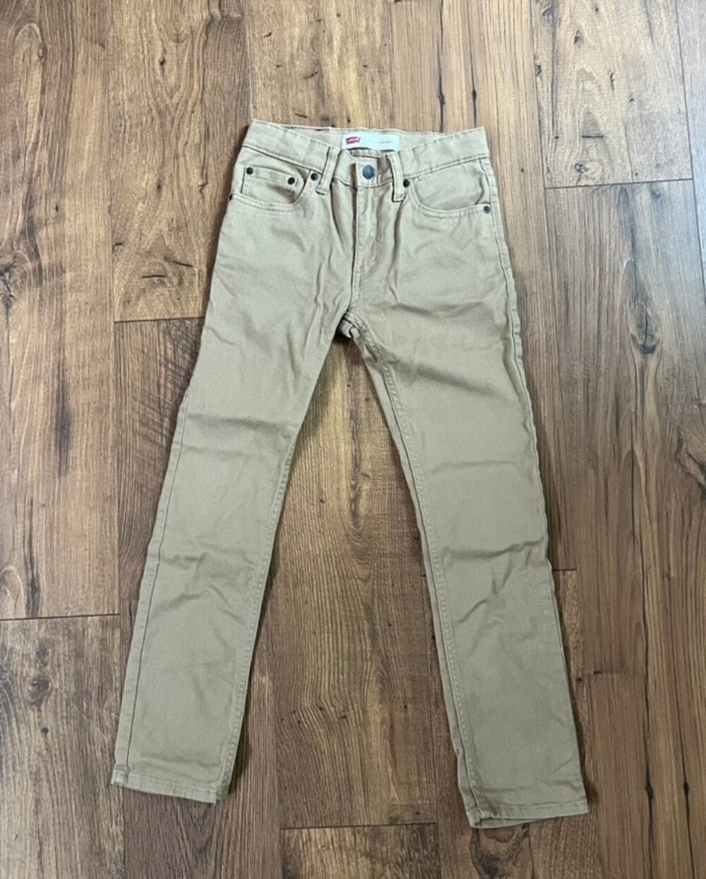 Boys Levis 510 Skinny Tan Khaki size 12 Reg 26 x 26